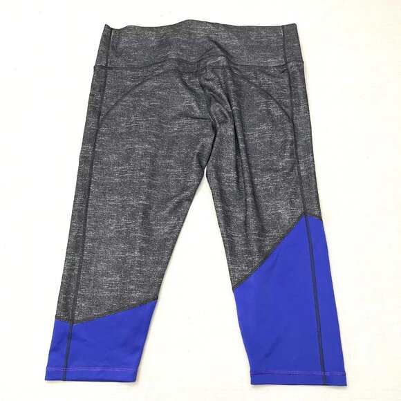 Women's Adidas Gray Blue Athletic leggings Size XL - Picture 2 of 5
